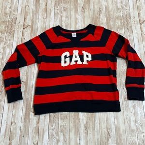 Gap rugby stripe xl crewneck sweatshirt